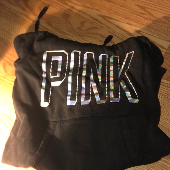 BLACK VS PINK HOODIE - Picture 1 of 2